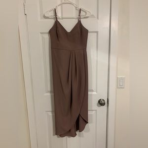 Lulus Reinette Mauve Purple Midi Dress.